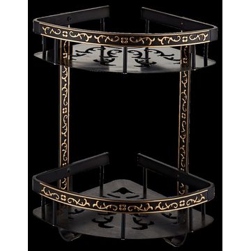 SHOWER CORNER CADDY DOUBLE - VINTAGE (ANTIQUE) BLACK (REDSTAR)