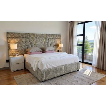 The Luxe Haven Headboard and Base Set - Queen