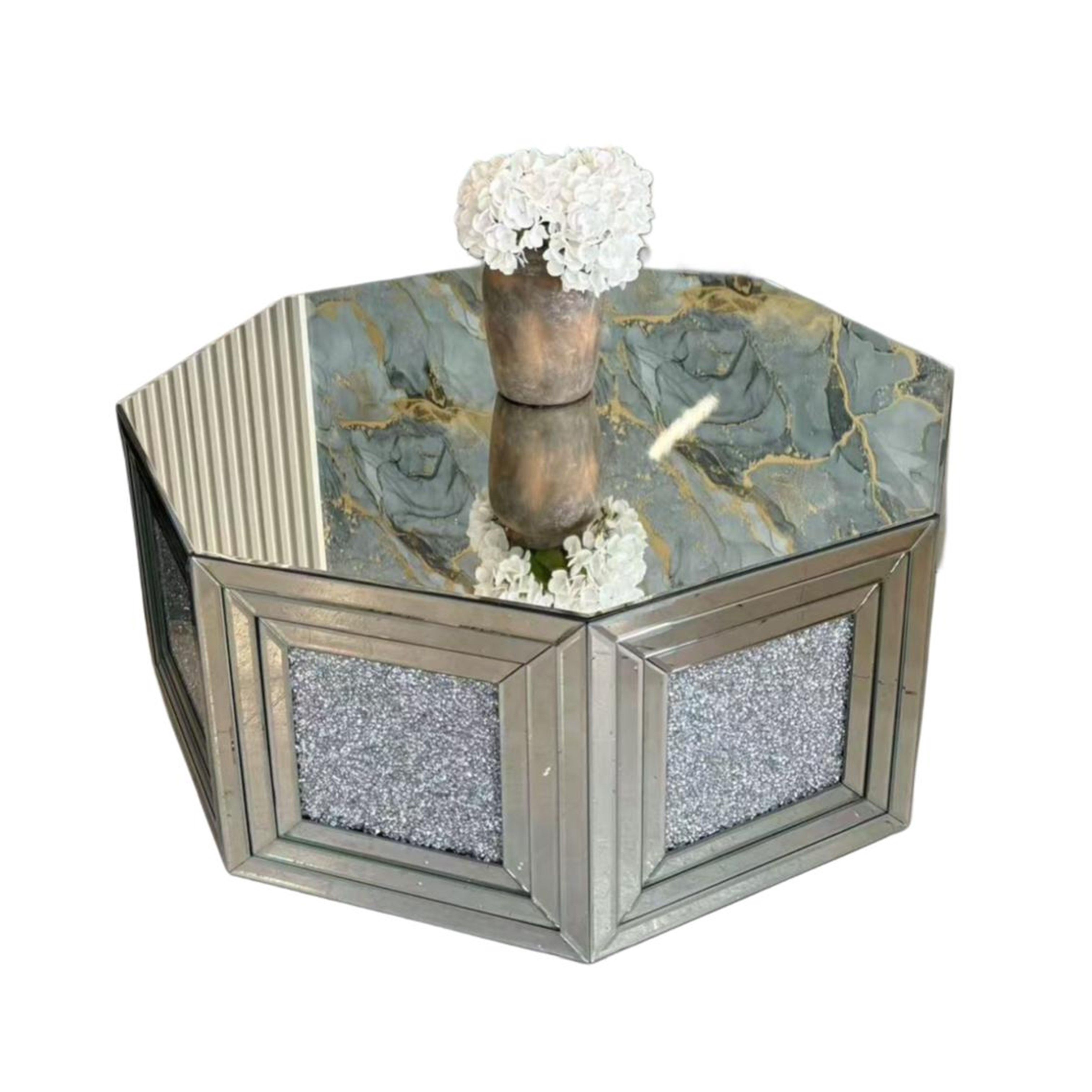 Marble Hexagon Glamour Coffee Table
