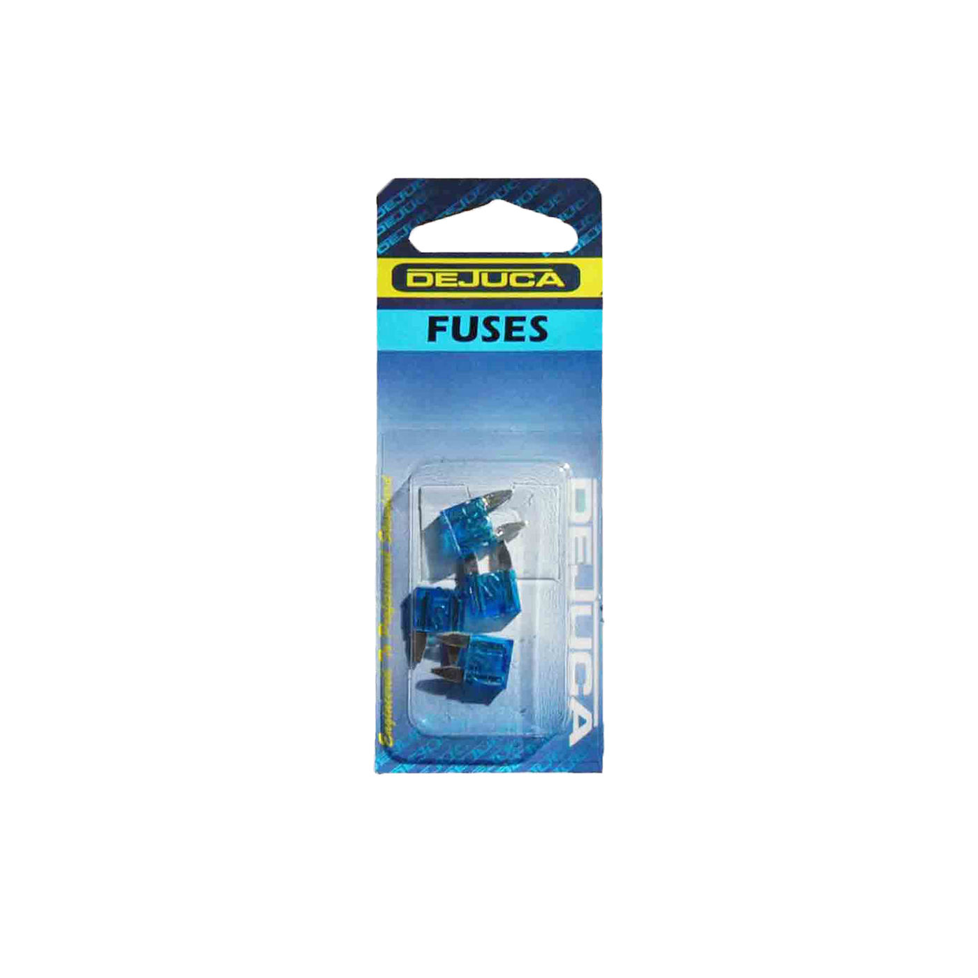 Dejuca - Fuse - Blue - Mini Blade - 15amp - 4/Card - 8 Pack