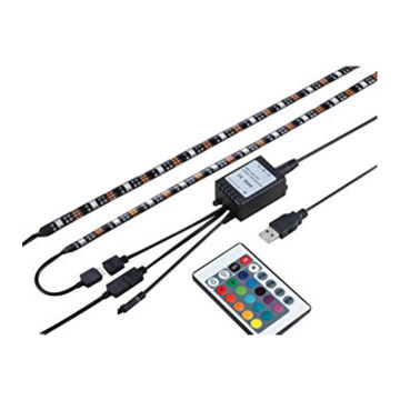 5VDC LED TV STRIP KIT IP20 2 X 0.5M RGB STRIPS C/W CONTROLLE