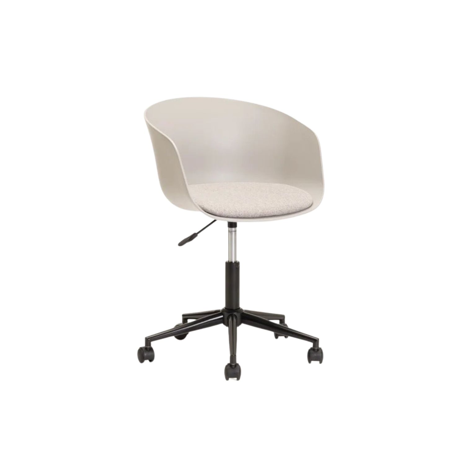 Curved Back Adjustable Office Chair - Grey