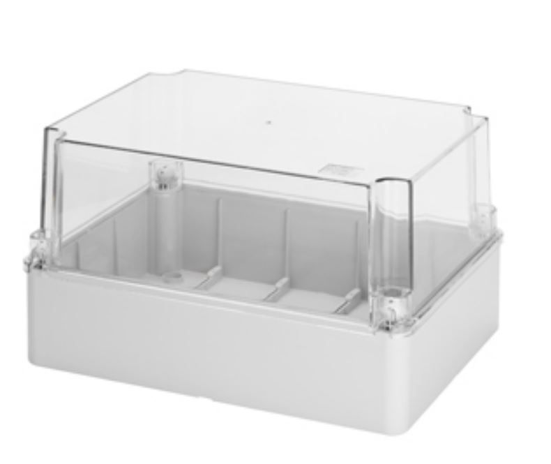 Enclosure Clear Lid 380x300x180 IP56