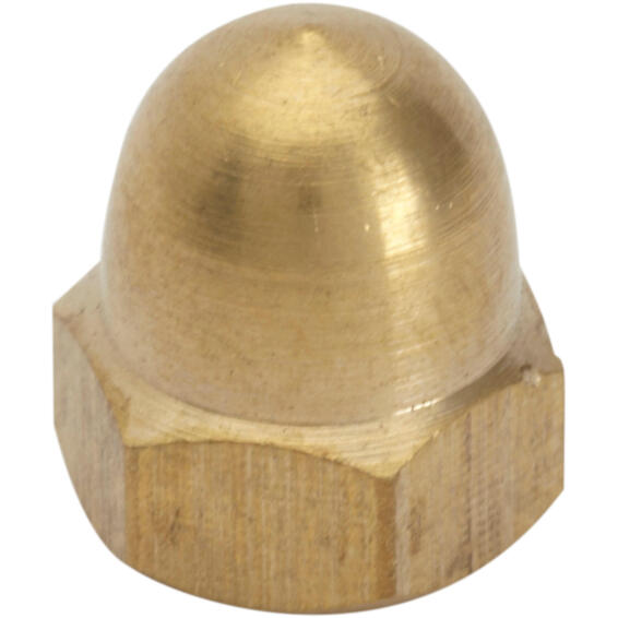 Dome nuts brass 4mm 20pc standers