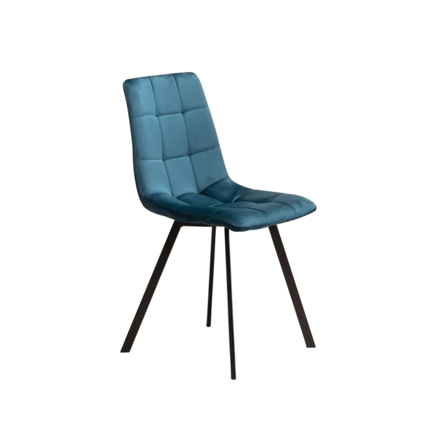Petrol Blue Velvet Dining Chair – Elegant Upholstered Seating