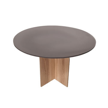Cardiff Conference Table - Round 120cm - Storm Grey & Sahara