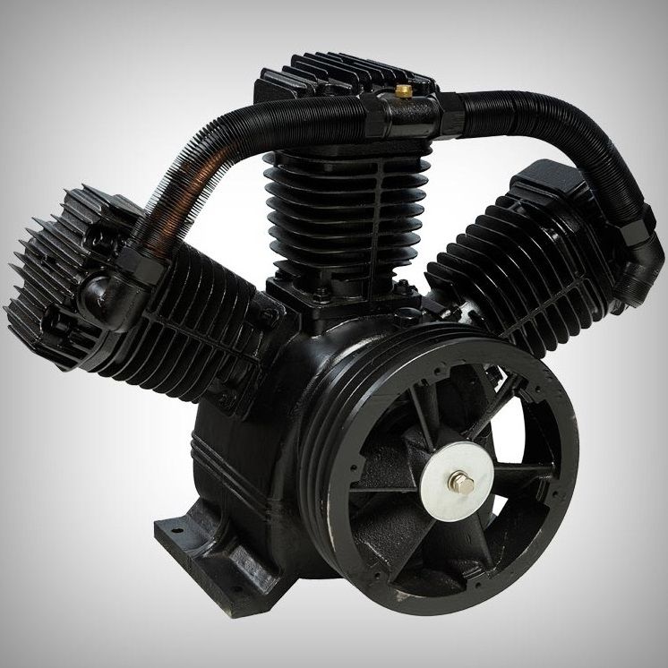 Air Compressor DETROIT CAST IRON Piston Pump 7.5Hp (5.5kw) 12.5Bar