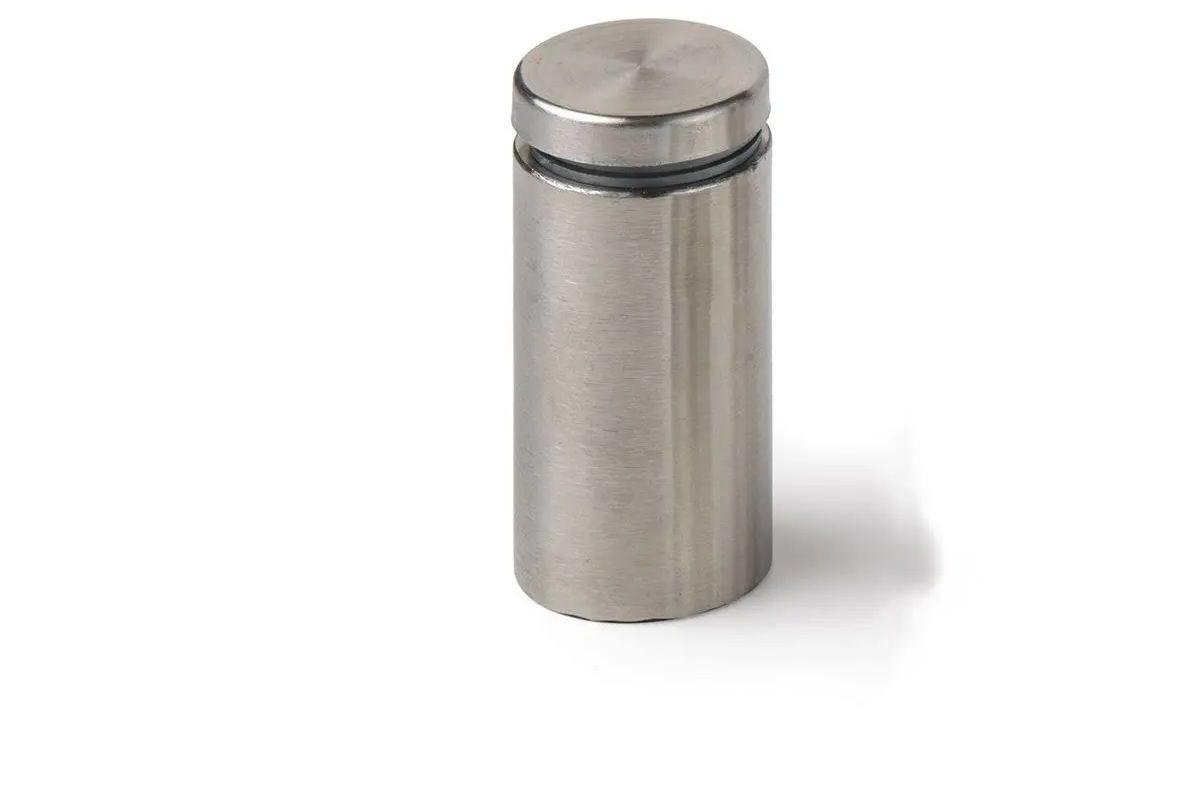 Glass Stand Off, 201 Stainless Steel, H45mm x 25mm (4 pack) BY WOODLY