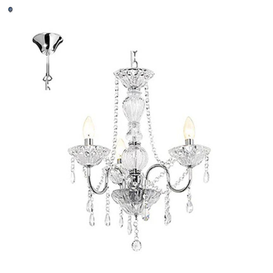 Panache Chandelier Chrome E14 3x40w