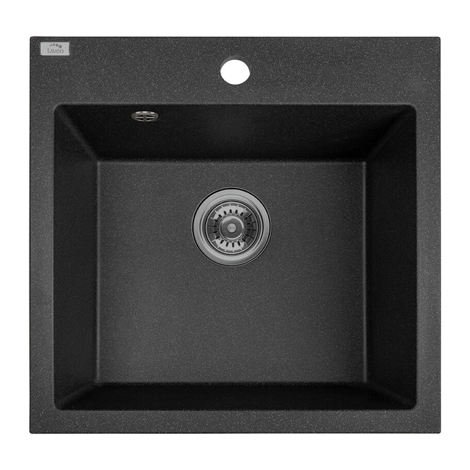 Laveo Alena 490 Granite Composite Kitchen Sink 1 Bowl - Black