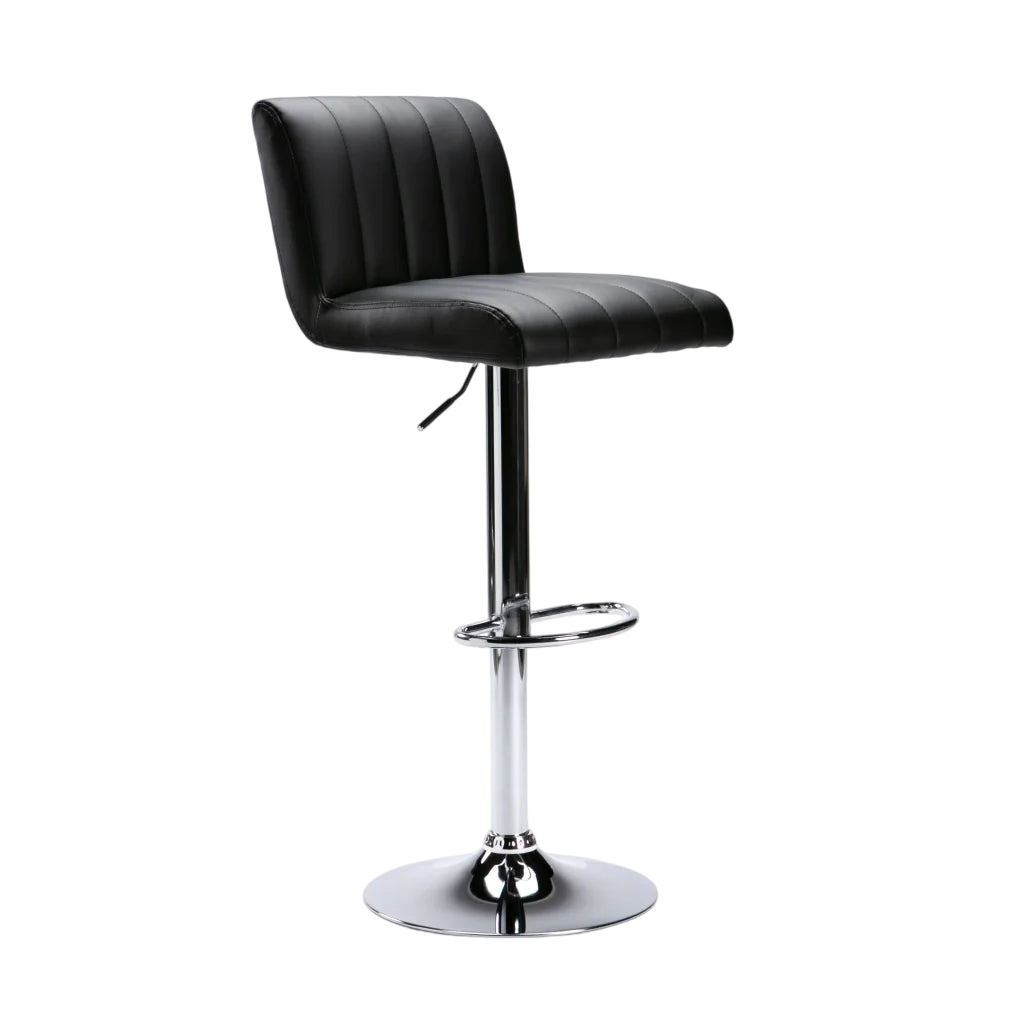 Vividitto -Hennessy Leather Touch Barstool - Black