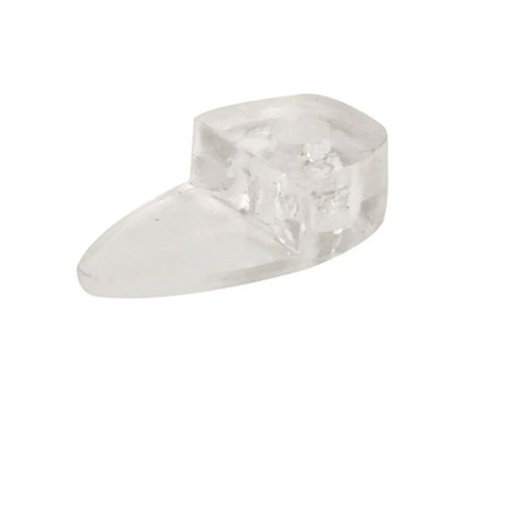 Glass Clips, Surface Mount, 4mm, 40 Pieces (4 pack) BY WOODLY
