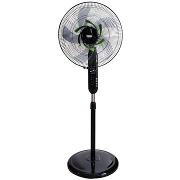 Eurolux Standing Fan Black & Green 80w Motor 3 Speed