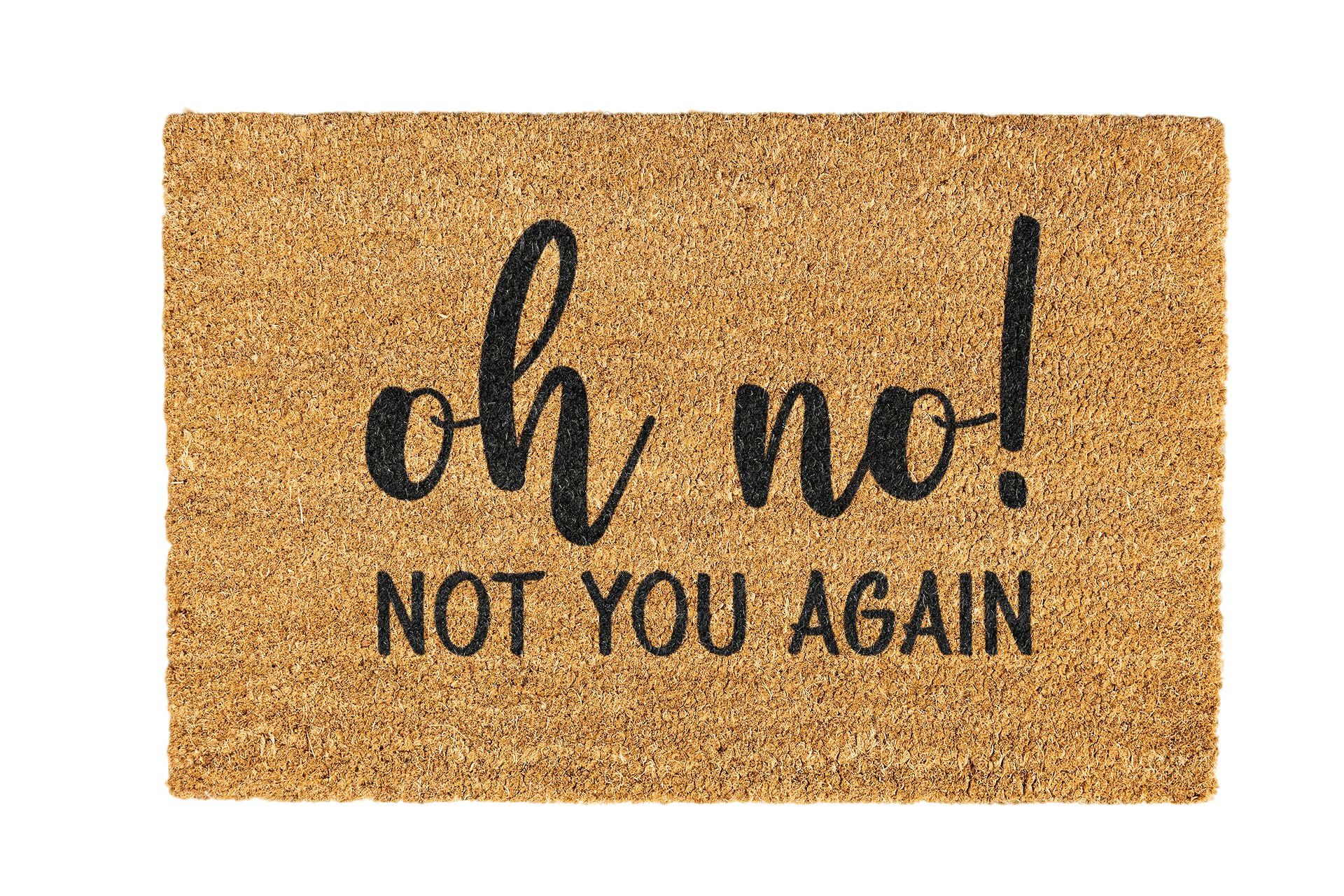 Oh No Not You Again Coir Doormat Design 700 x 400mm
