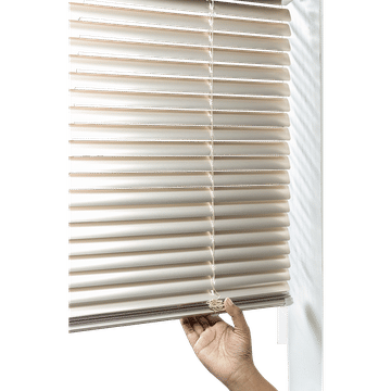 25mm Cordless Aluminium Blind - 1000x1000 Fawn