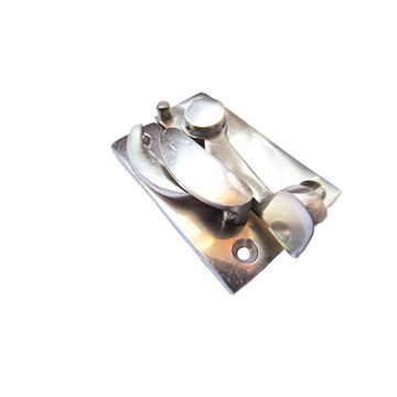 POLISHED BRASS SASH FASTNER FOR WOOD WINDOWS