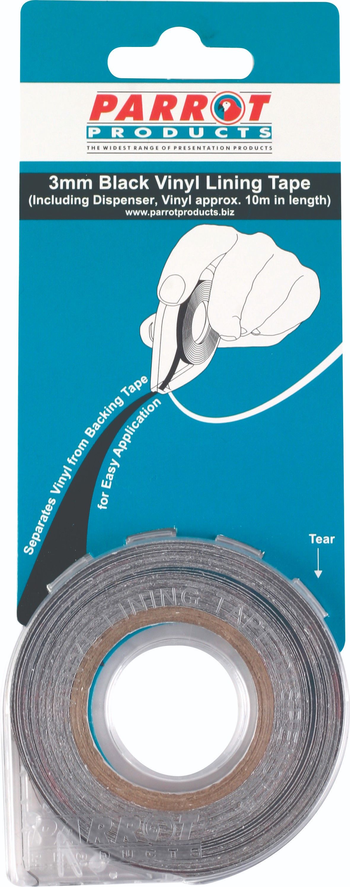 Vinyl Lining Tape (10 Meters - 3mm - Black)