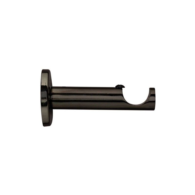 25 mm Steel Contemp Single Bracket Onyx