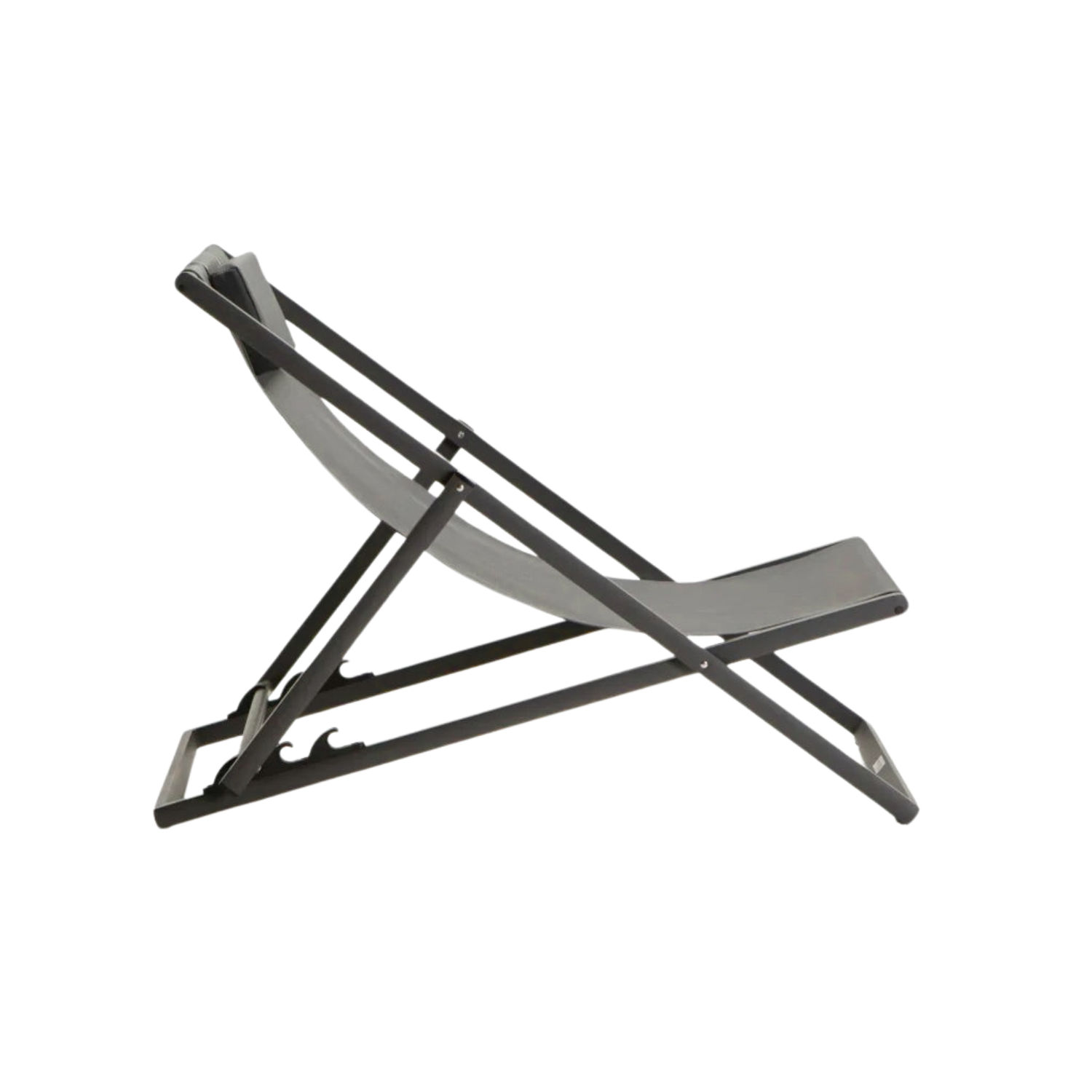 Dark Grey Outdoor Sun Lounger Chair