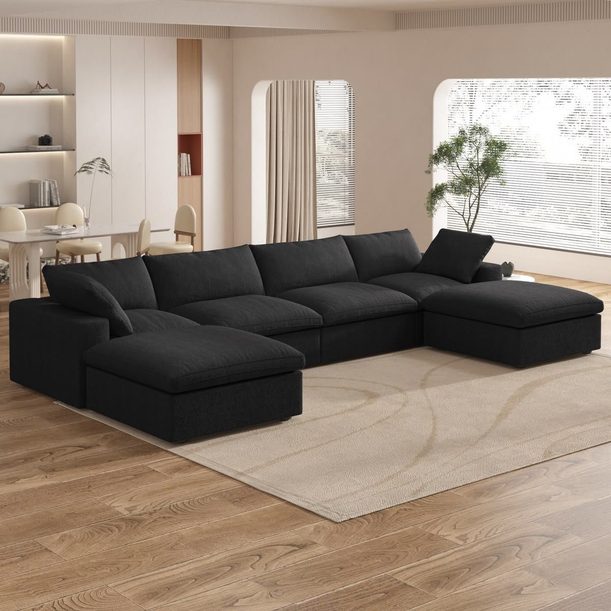 Qti Modular Grey L shape