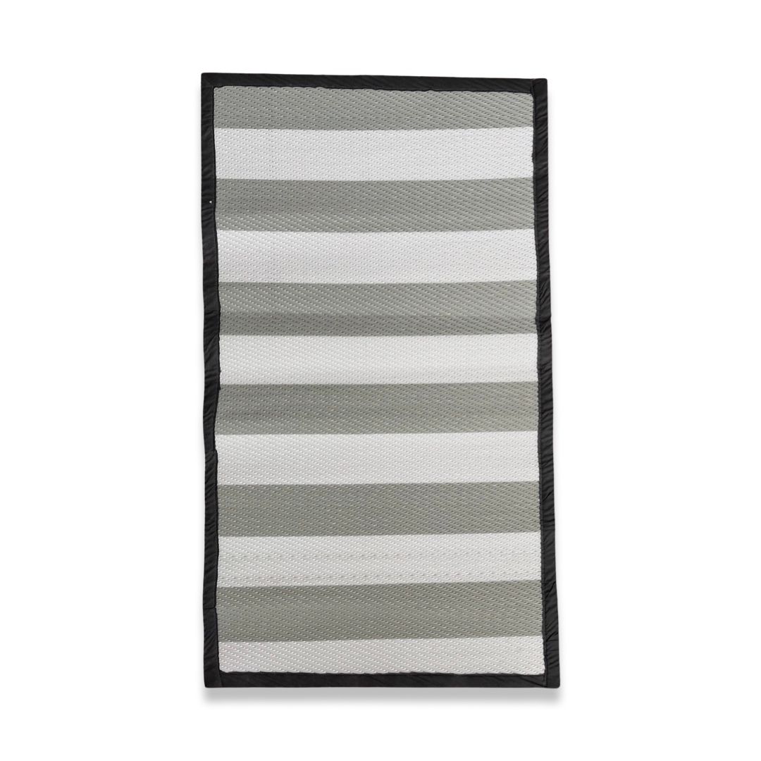 Rug It Up Indoor & Outdoor Plastic Waterproof Reversible Rug - Light Grey 1 x 0.6m