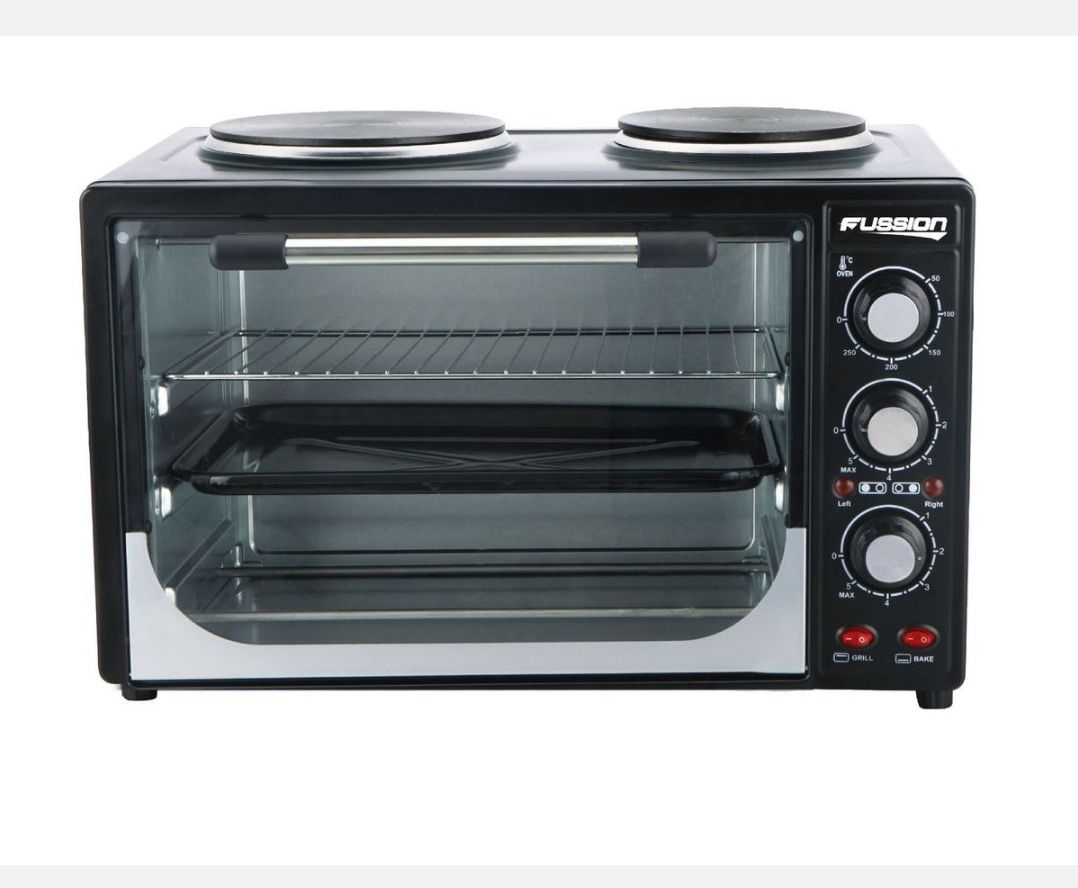 Fussion 3200Watts Electric oven with 2 Plate Stove (32L)