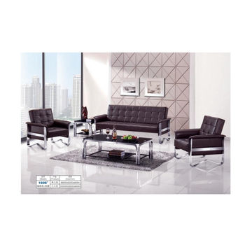 QandAHome-5-Seater Bench Leather  Waiting Room Chair