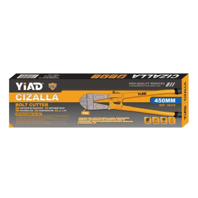 Heavy-Duty Bolt Cutter – 18-Inch Hardened Steel Jaws | Cuts Padlocks, Chains & Bolts
