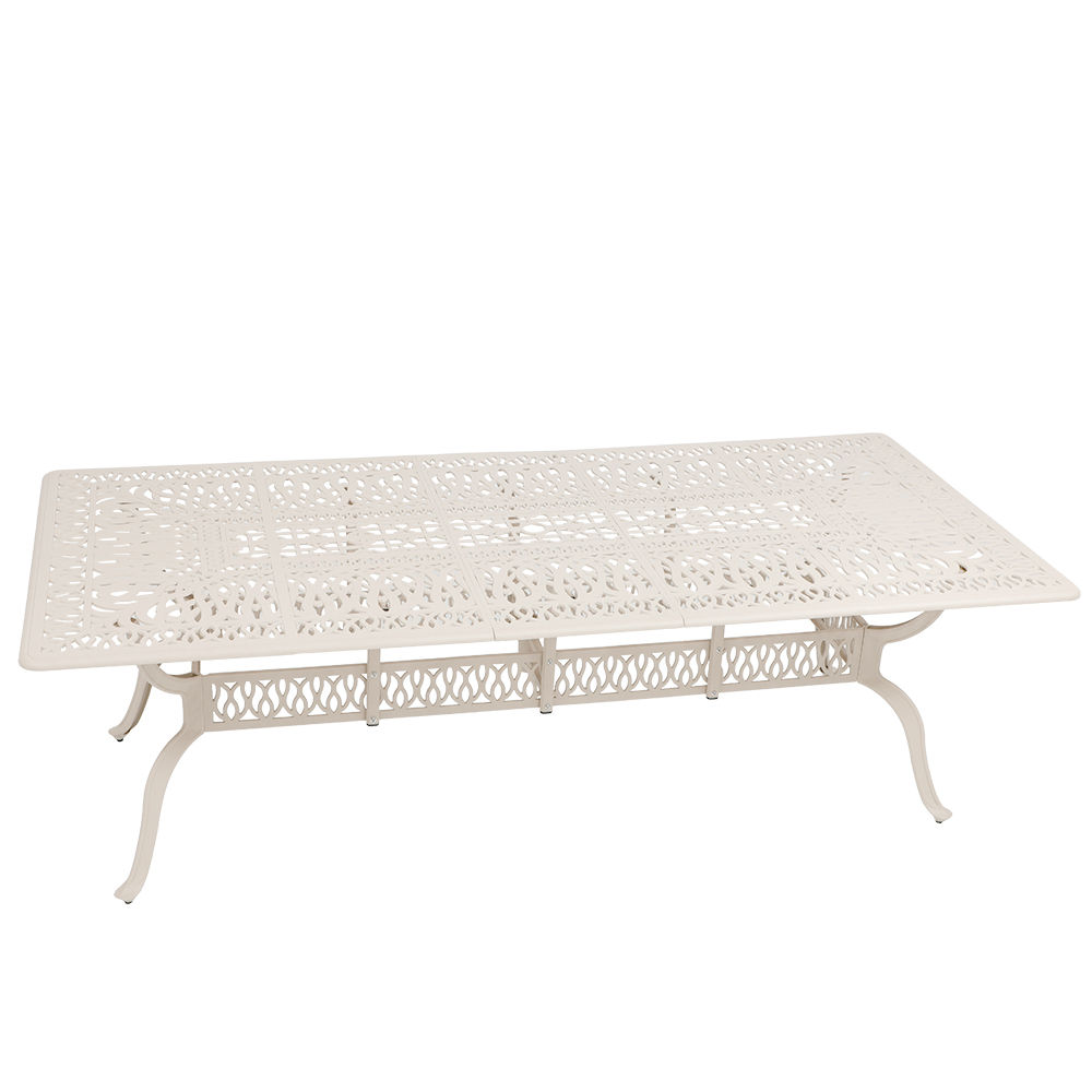 Elizabeth Aluminium Patio Table / Garden Table / Outdoor Dining Table -  240cm x 110cm Rectangle   - SAND