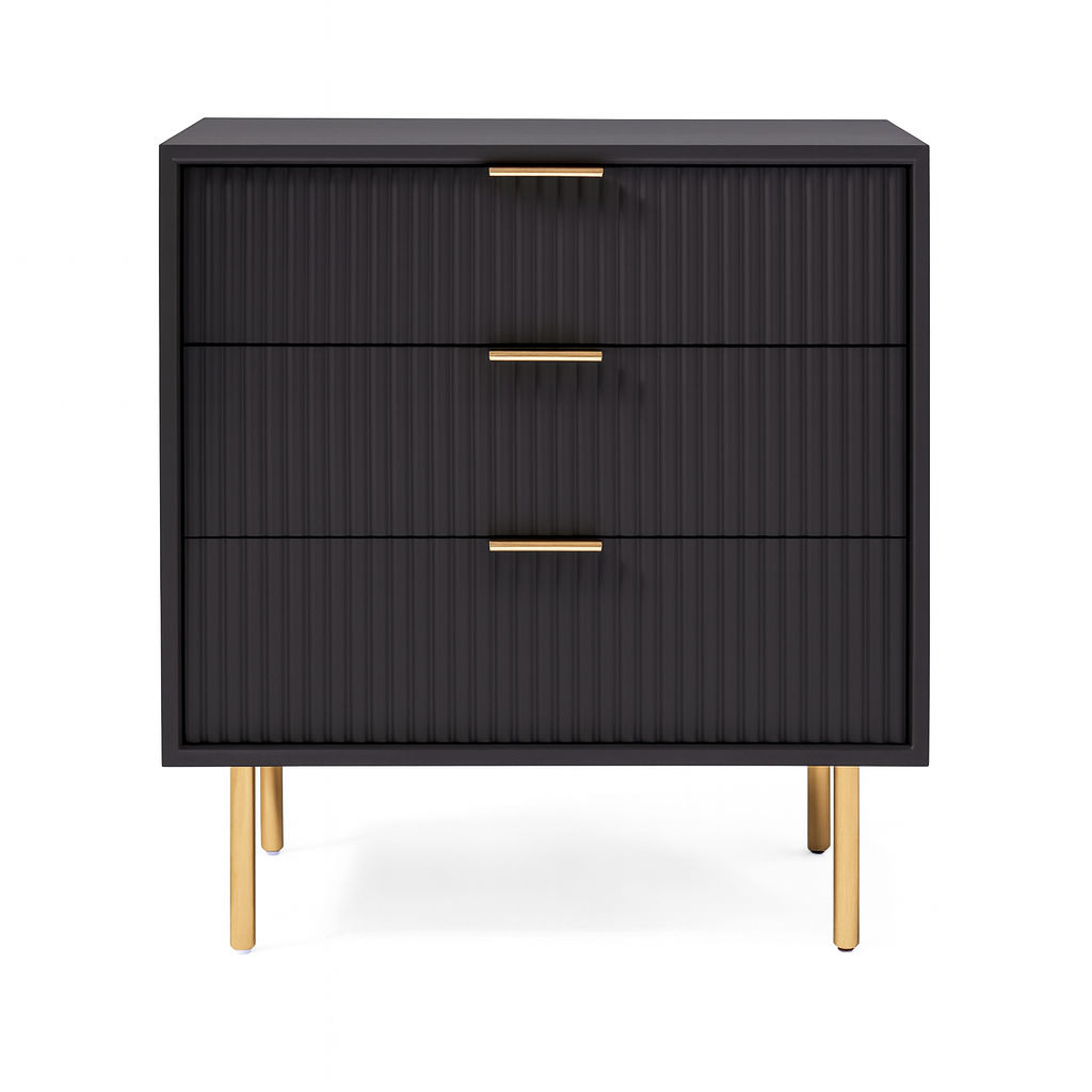 Adele Pedestal-Black/Gold