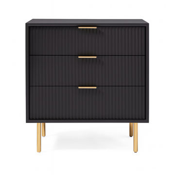 Adele Pedestal-Black/Gold