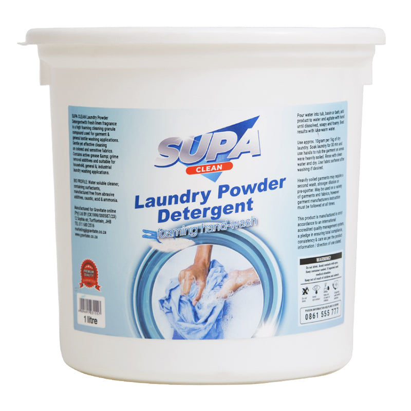 SUPA CLEAN Hand Wash Laundry Powder Detergent High Foaming 5kg