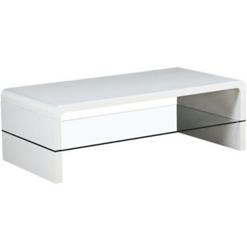 Arch High Gloss Coffee Table -White