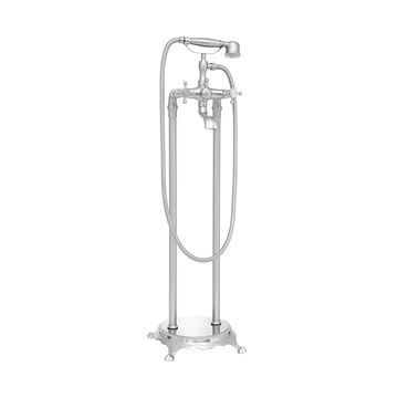 Trendy Taps Premium Quality Brushed Nickel Standing Bath Mixer