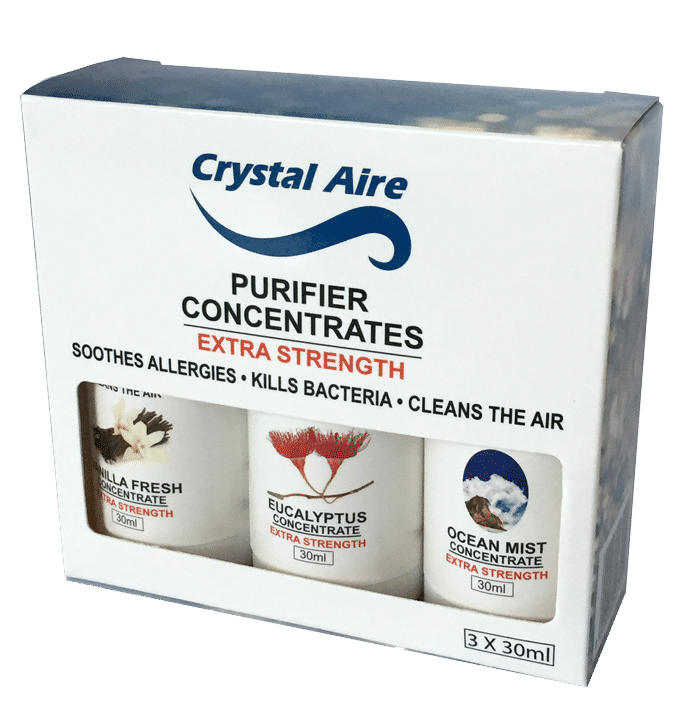 Crystal Aire Ocean Mist, Eucalyptus & Vanilla Concentrates