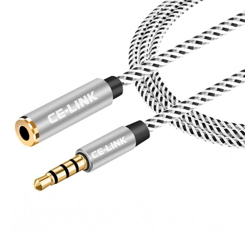 3.5MM MALE TO FEMALE STEREO AUDIO EXTENSION CABLE 2M