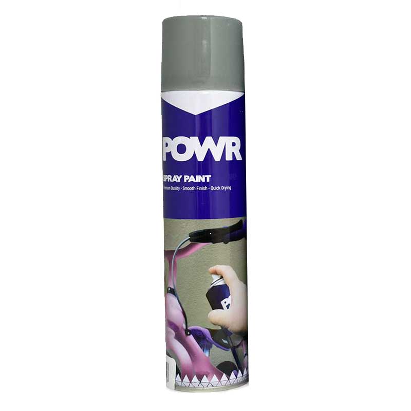 Powr Spray Paint STD 300ml Tin Grey Primer