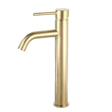 GBB008B- TALL BRUSHED GOLD MIXER