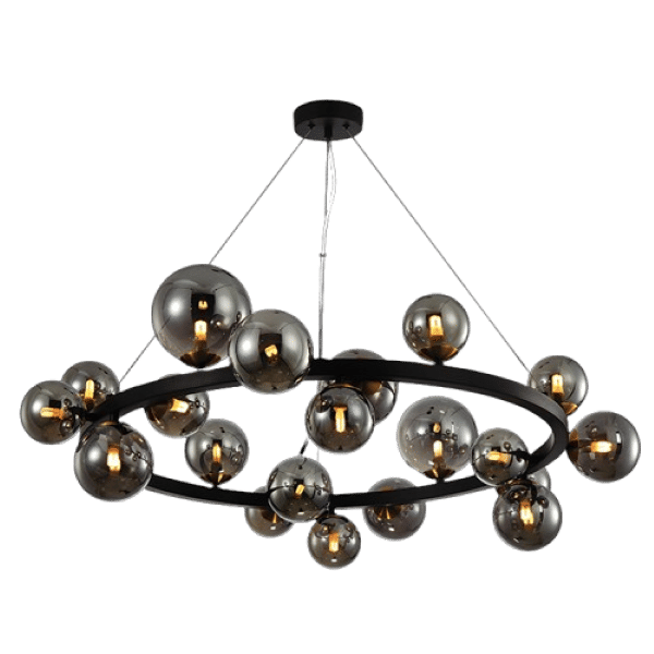 230v 3W G9 LED Round Bubble Glass Pendant