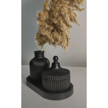 3-Piece Stripe Jar Set