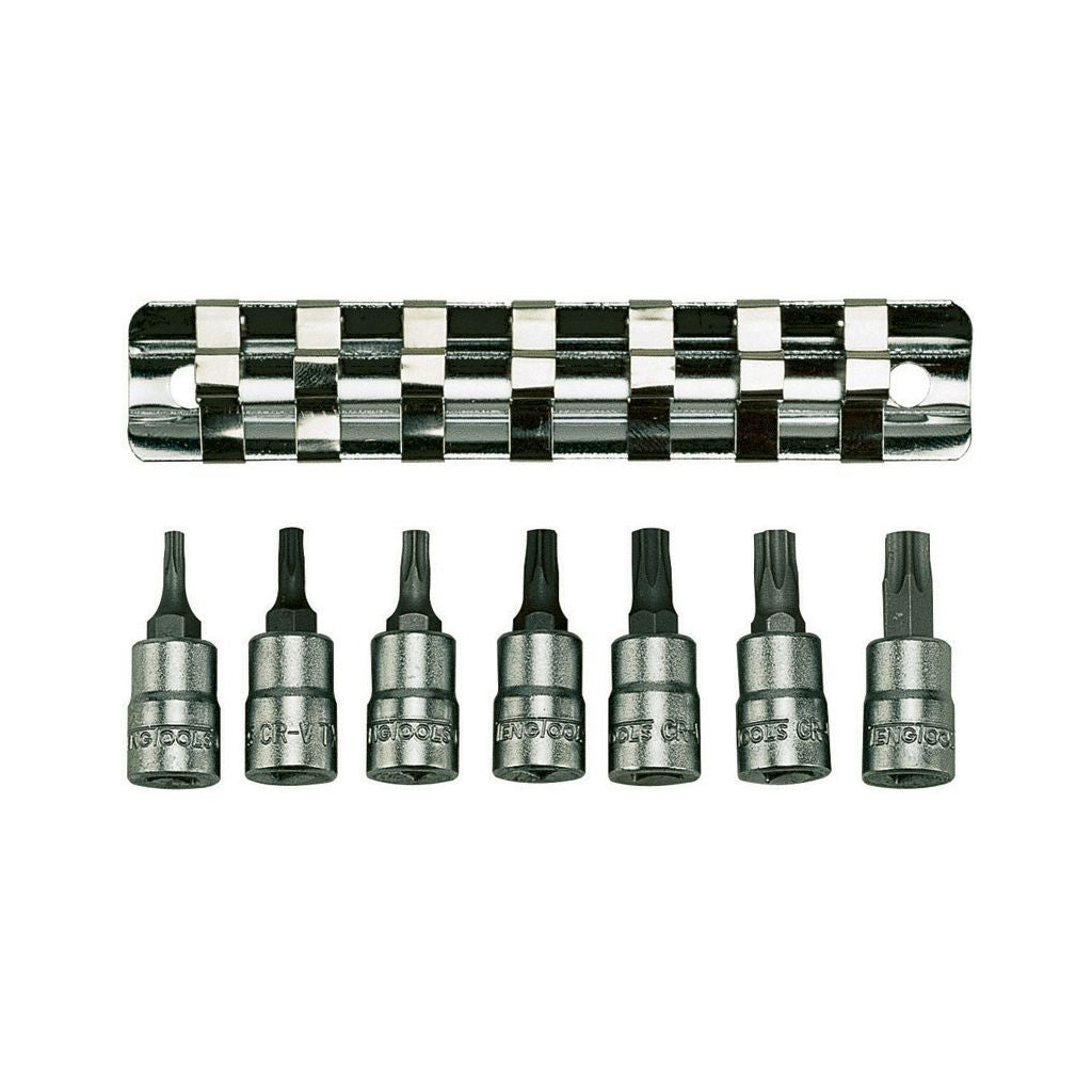 7PC 1/4inch Drive Clip/Tx Bit Socket Set