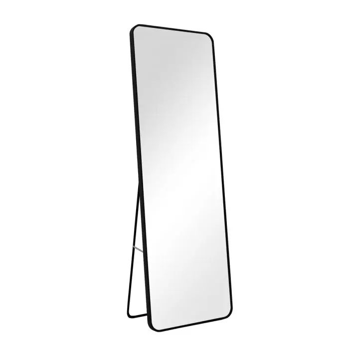 Woodly Mirror, With Stand, Black Frame, 1500mm x 500mm