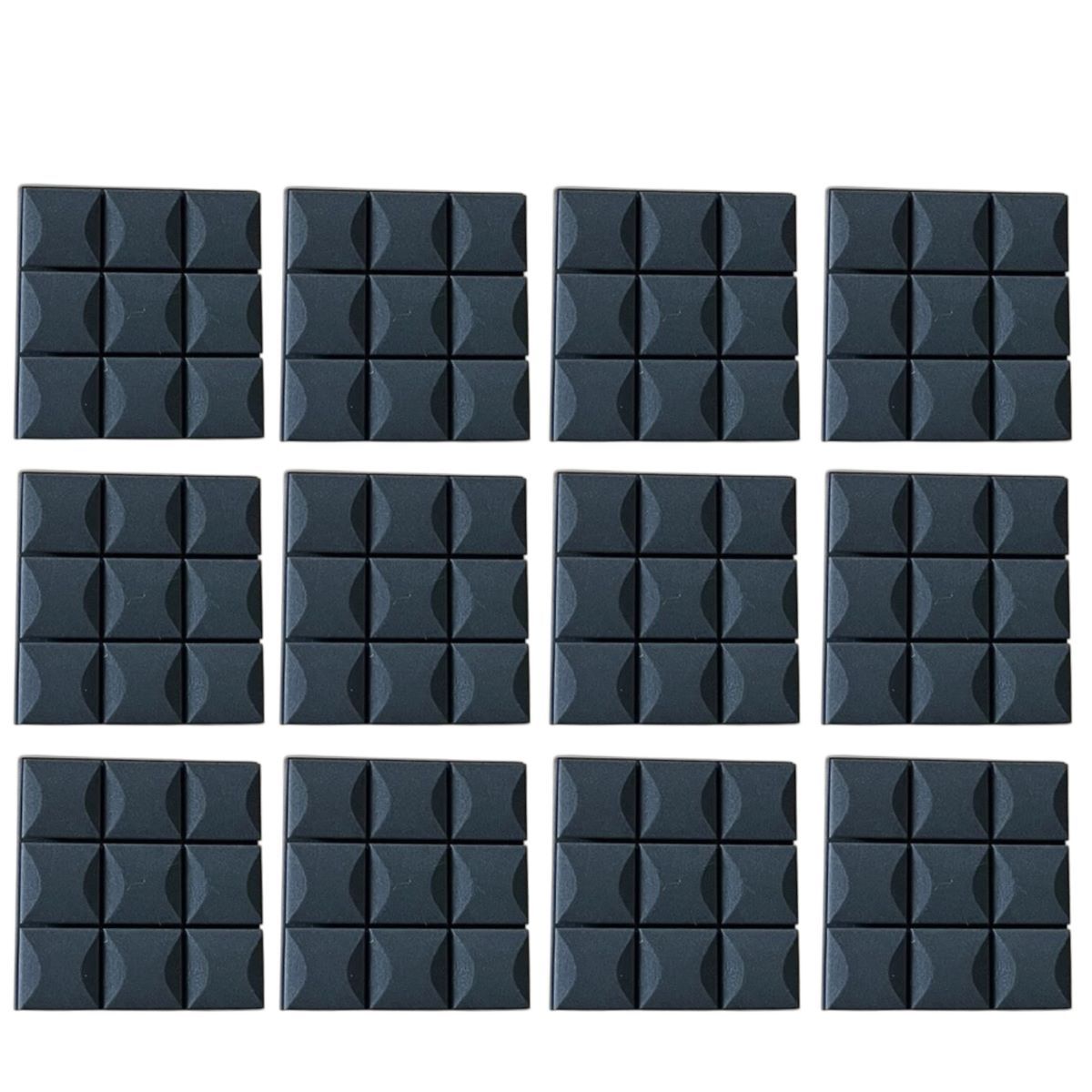 Echo-Less Acoustic Foam Panel Mushroom Profile 12 pack