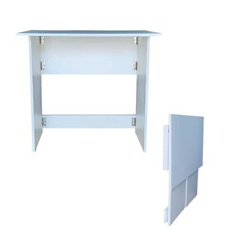 SpaceSave Flip n Flat Folding Portable Desk 80x50cm - White