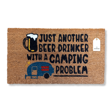 Matnifique Coir Design Doormat - Camping Problem 700 x 400 x 14mm