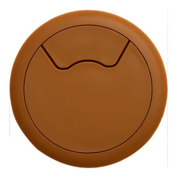 ROCO Round Cable Management Desk/Counter Port Oak 64mm