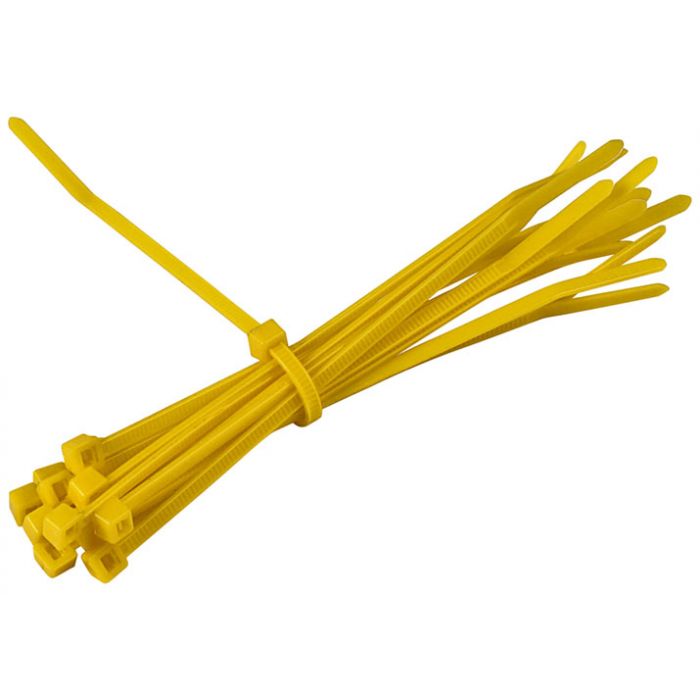 Cable tie HELLERMANNTYTON yellow 100mm x 2.5mm x100