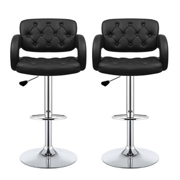 Nu Dekor - Delia Bar Stool - Set Of 2 - Black