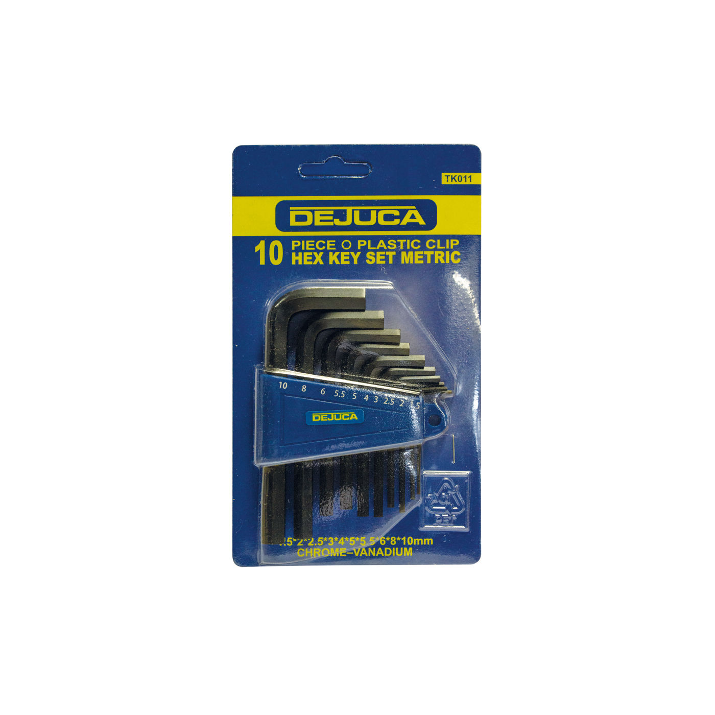 Dejuca - Allen Key Set - Metric - 1.5-10mm - 10/piece - 4 Pack