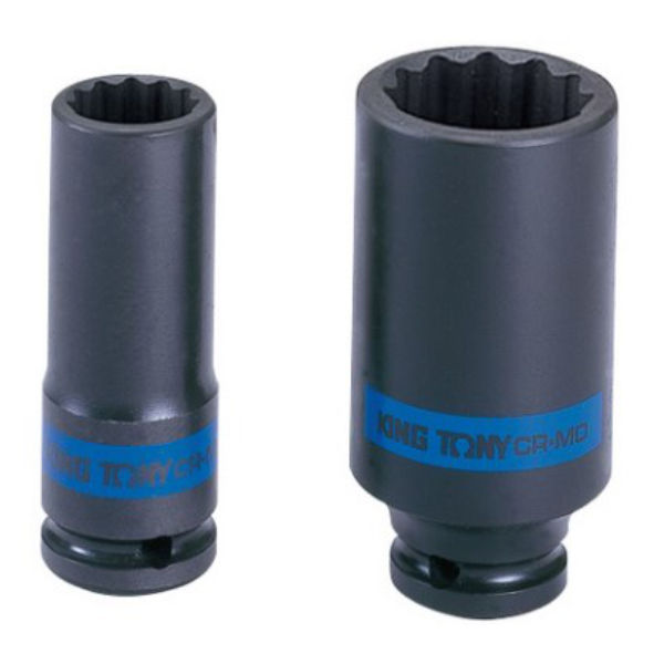 King Tony - Socket 1/2" Deep Impact X 19mm 12P - 3 Pack